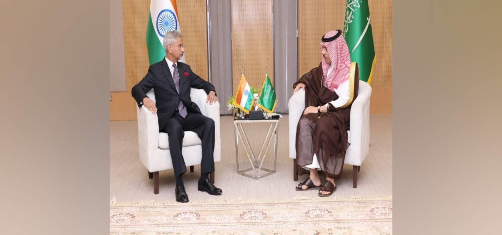 External Affairs Minister Dr. S. Jaishankar met His Highness Prince Faisal bin Farhan Al Saud, Minister of Foreign Affairs of the Kingdom of Saudi Arabia on 09 September 2024